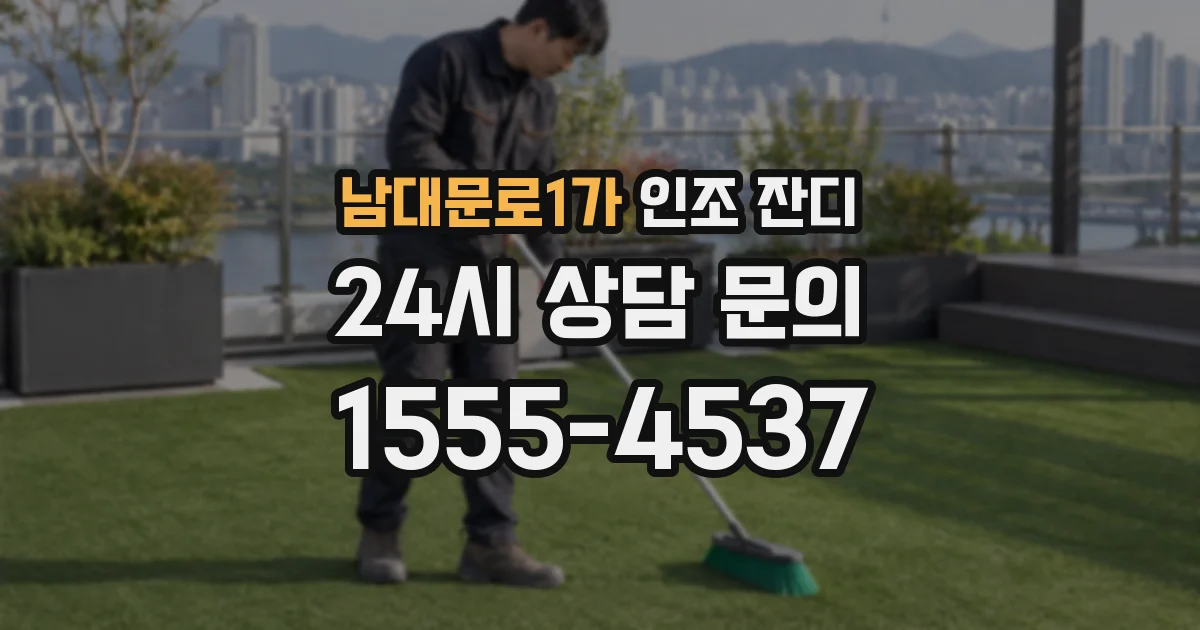 남대문로1가 인조 잔디