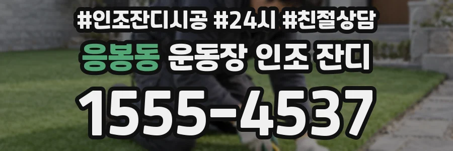 응봉동 운동장 인조 잔디