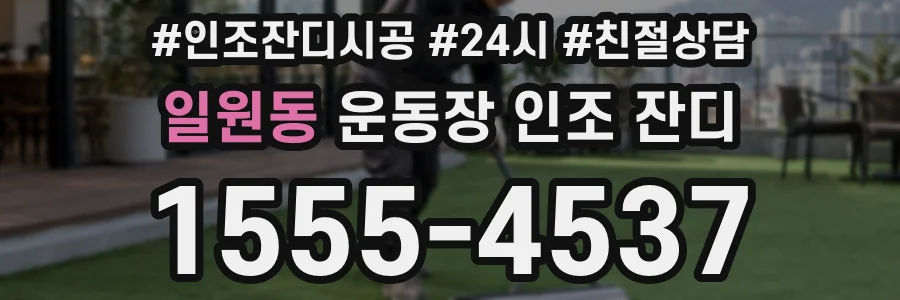 일원동 운동장 인조 잔디