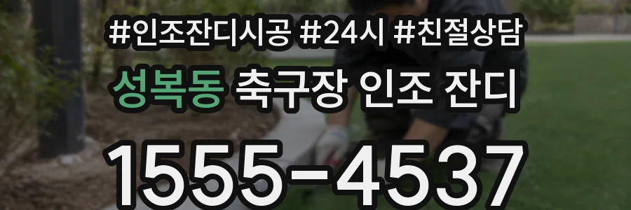 성복동 축구장 인조 잔디