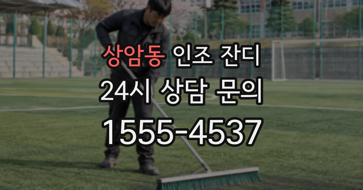상암동 인조 잔디