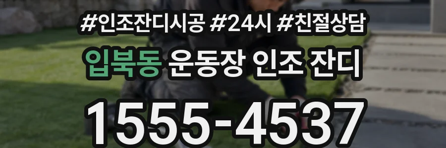 입북동 운동장 인조 잔디