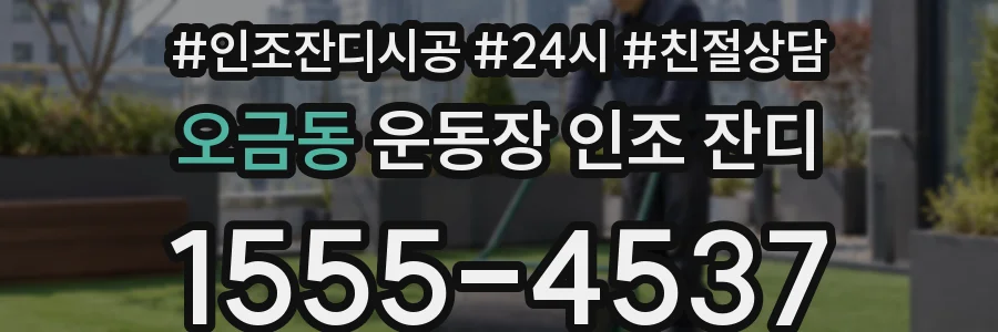 오금동 운동장 인조 잔디