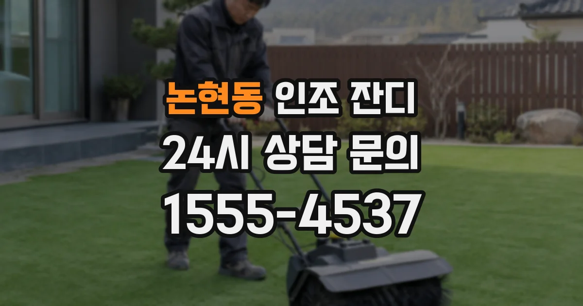 논현동 인조 잔디