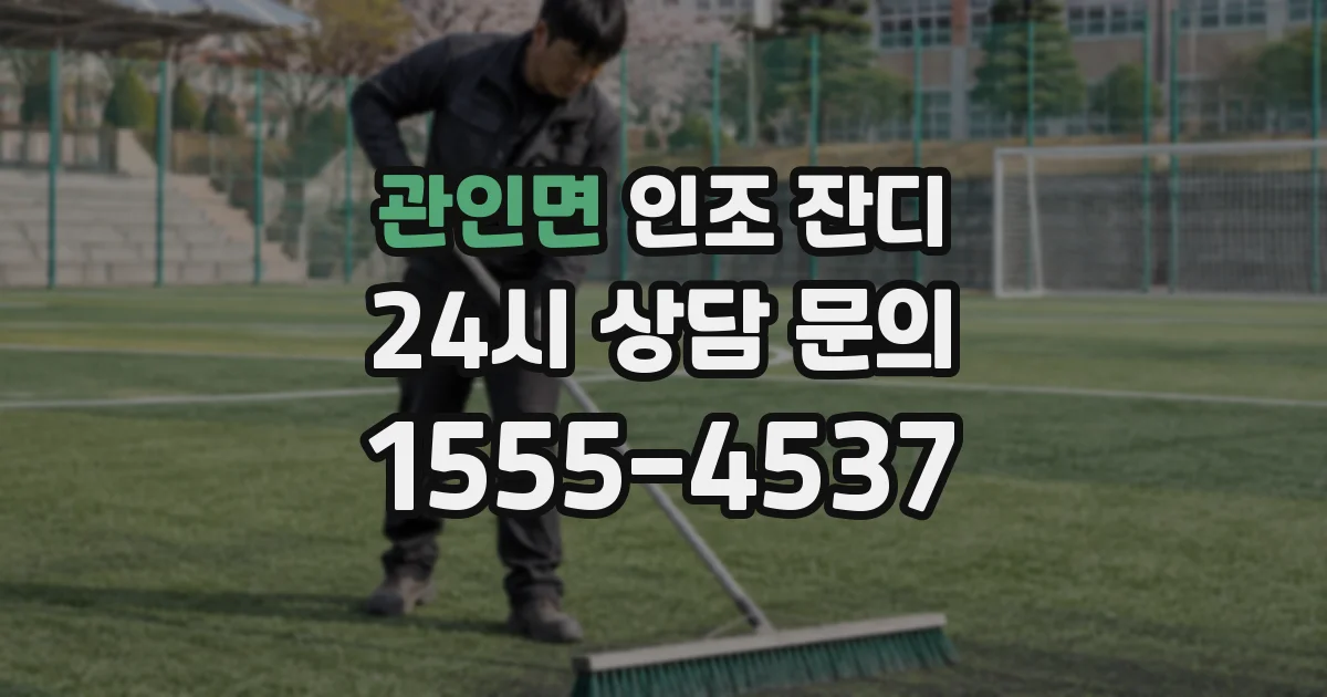 관인면 인조 잔디
