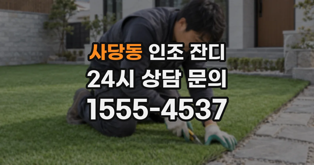 사당동 인조 잔디