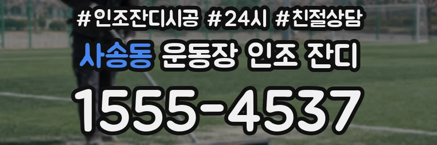 사송동 운동장 인조 잔디