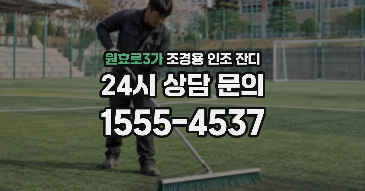 원효로3가 조경용 인조 잔디