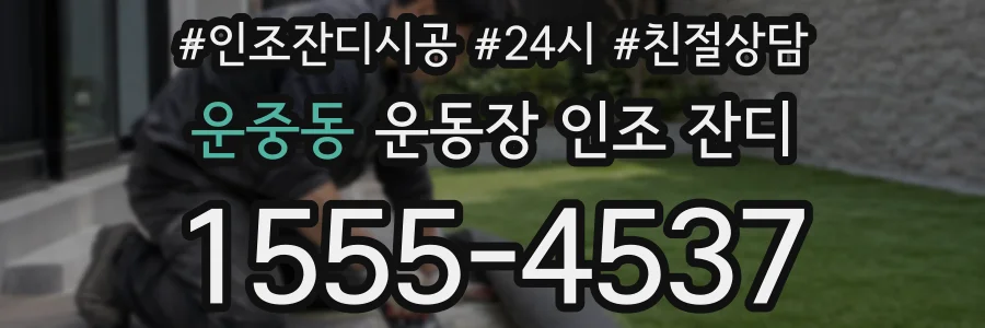 운중동 운동장 인조 잔디