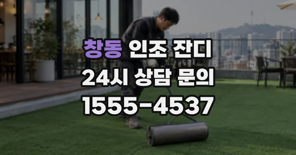창동 인조 잔디
