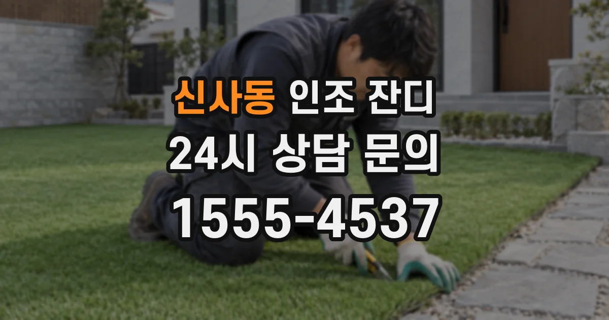 신사동 인조 잔디