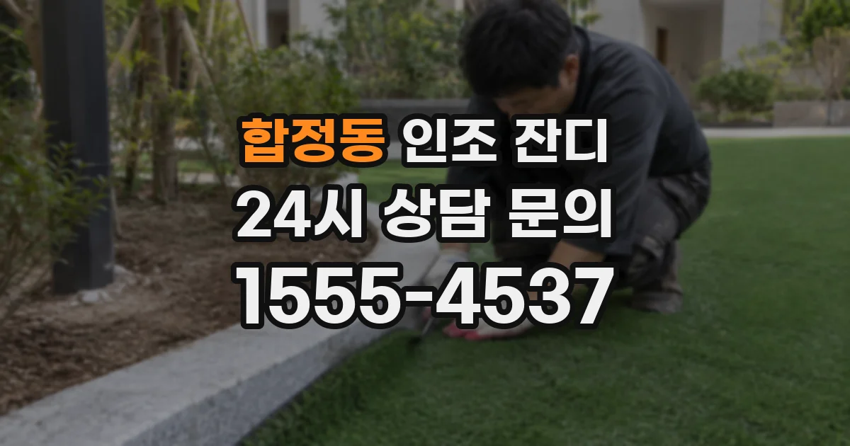 합정동 인조 잔디