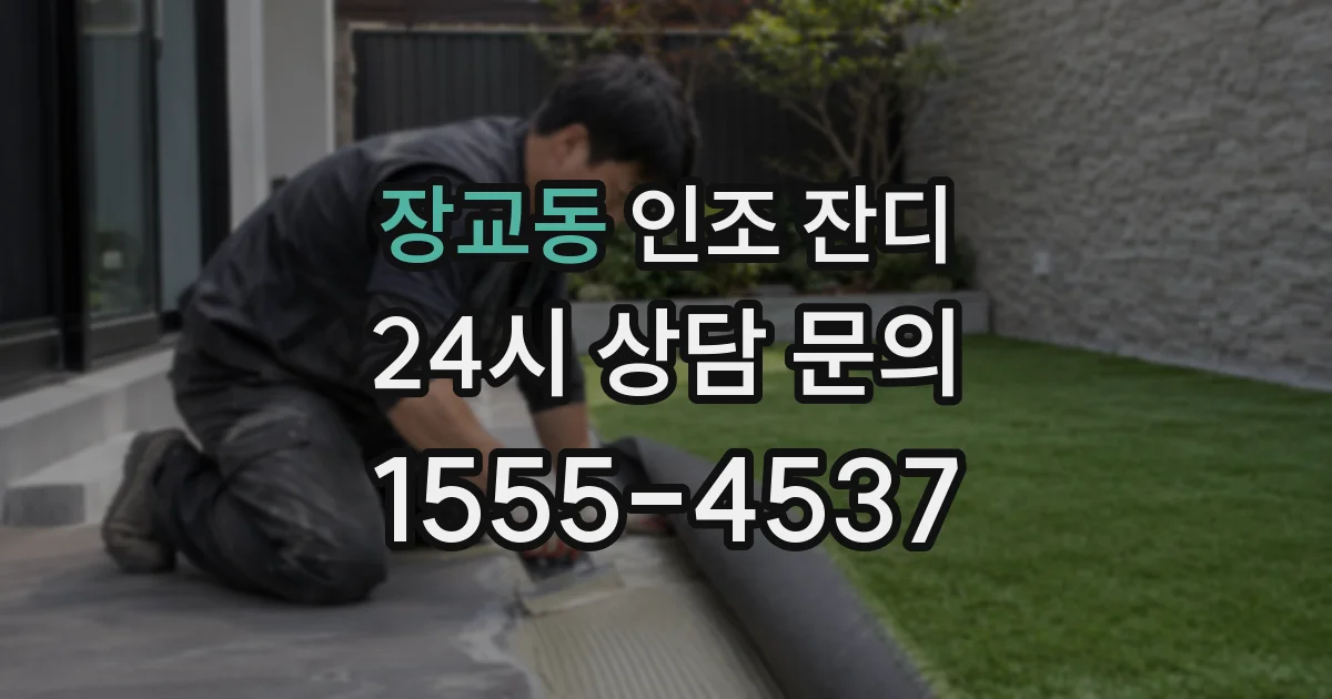 장교동 인조 잔디