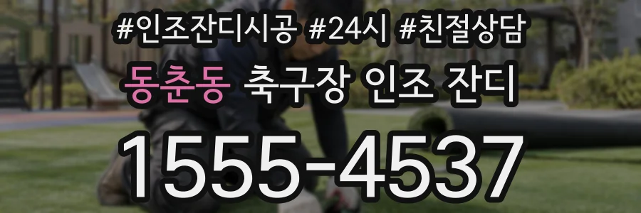 동춘동 축구장 인조 잔디