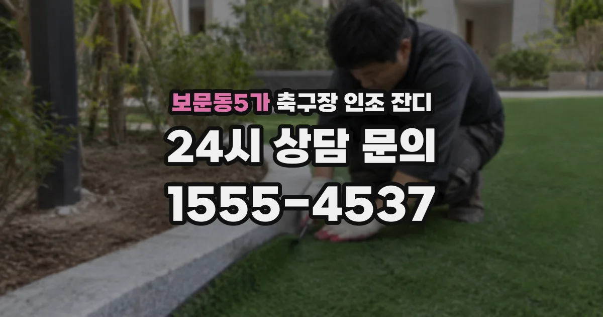 보문동5가 축구장 인조 잔디