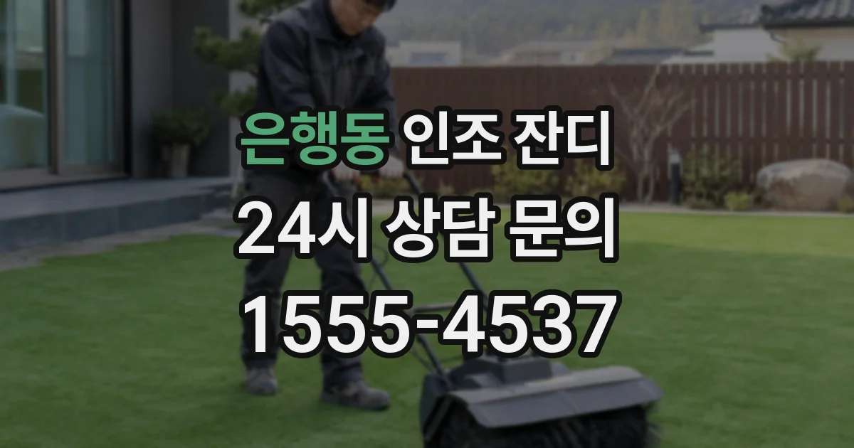 은행동 인조 잔디