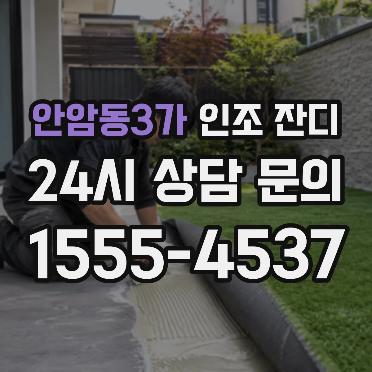 안암동3가 인조 잔디