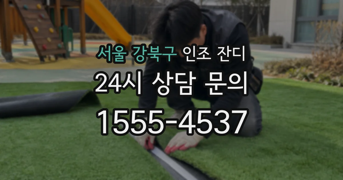 서울 강북구 인조 잔디
