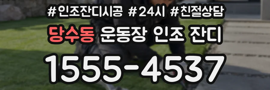 당수동 운동장 인조 잔디