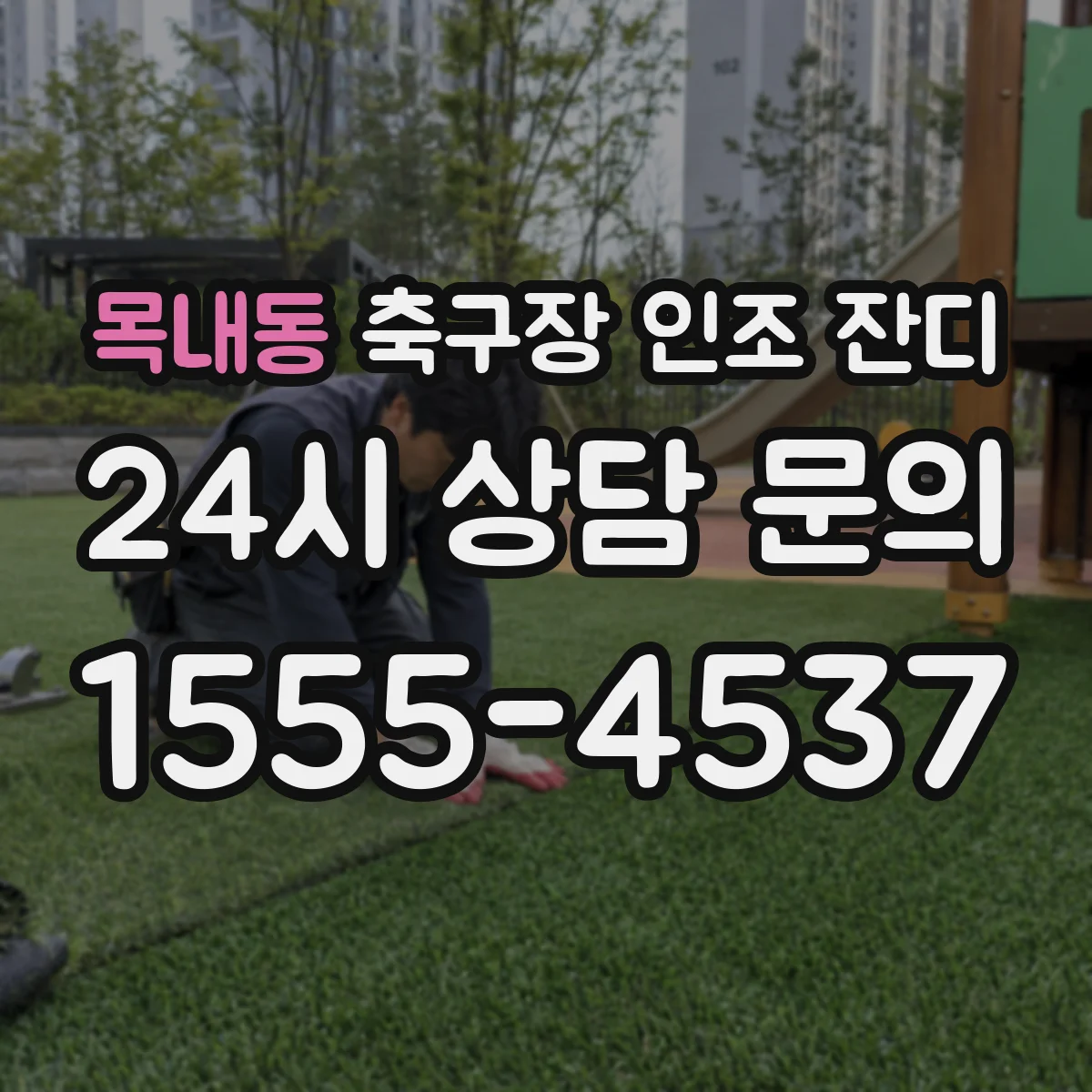목내동 축구장 인조 잔디