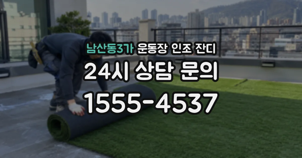 남산동3가 운동장 인조 잔디