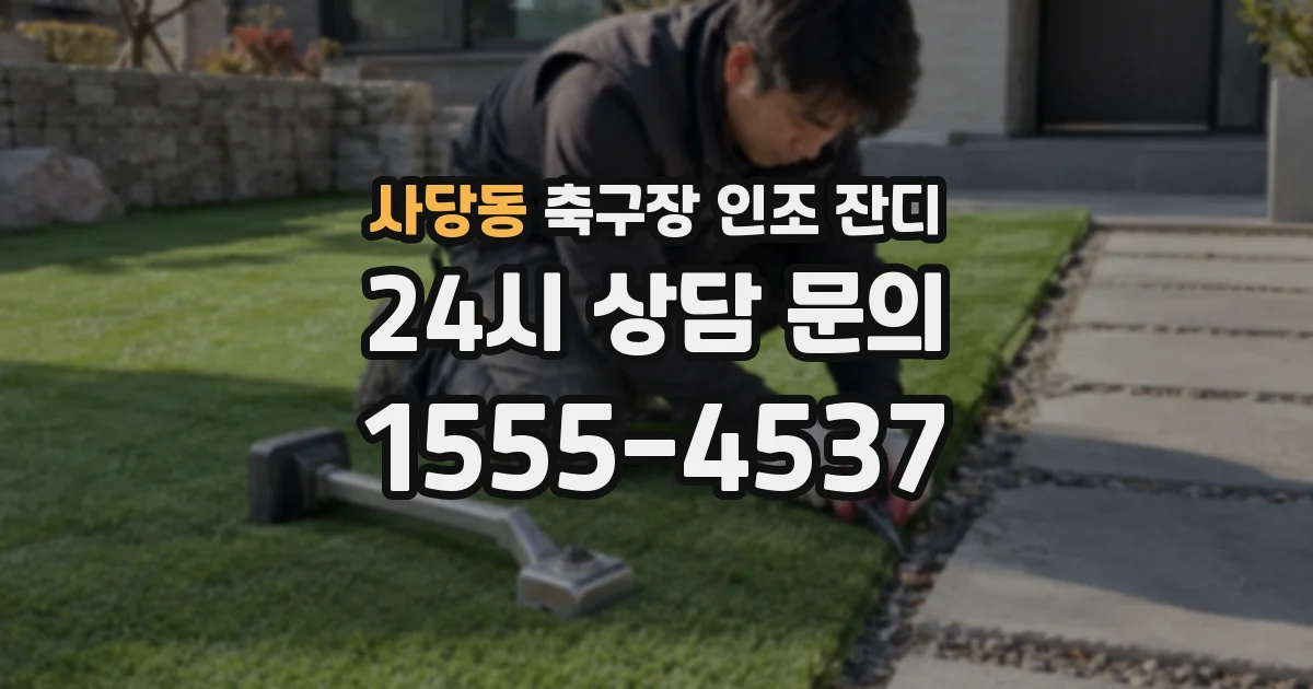 사당동 축구장 인조 잔디