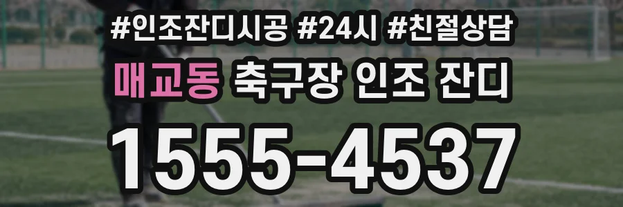 매교동 축구장 인조 잔디