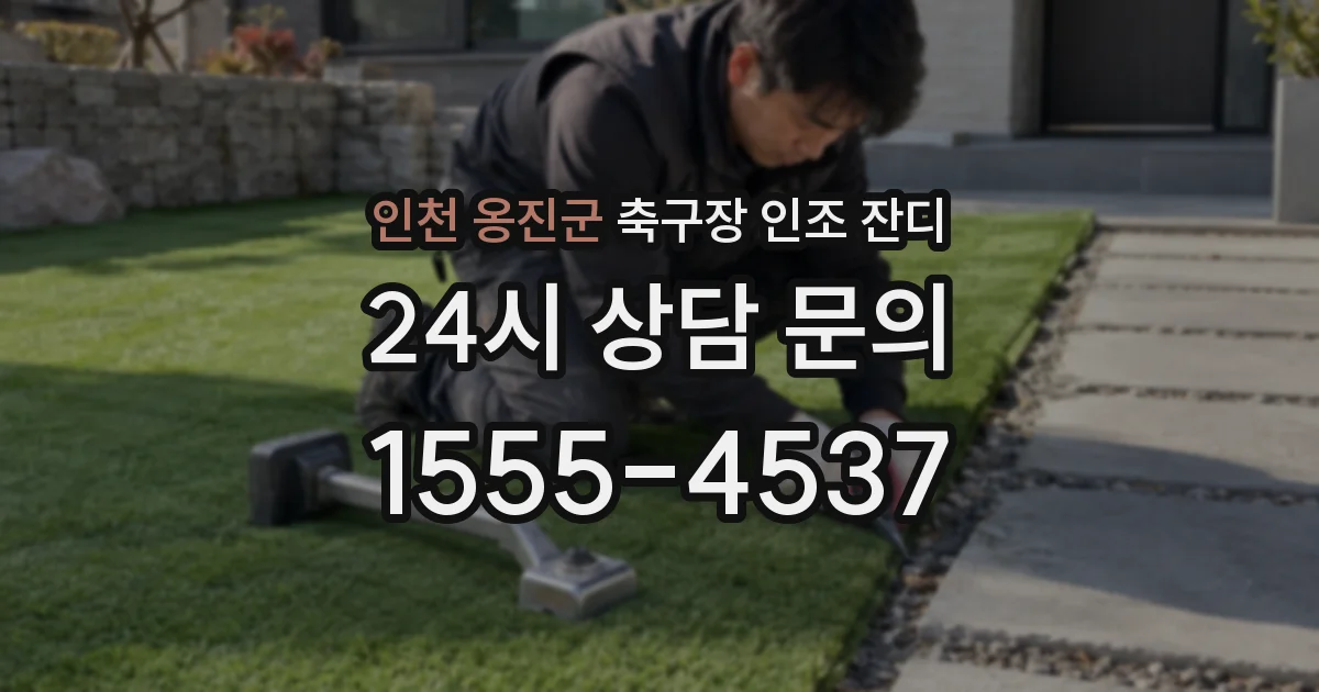 인천 옹진군 축구장 인조 잔디