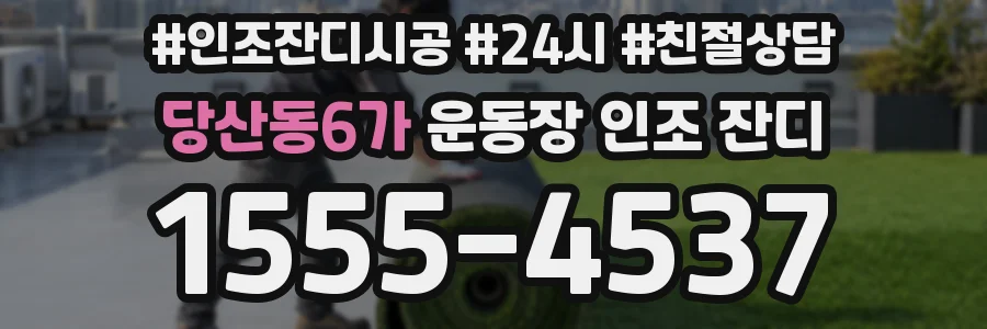당산동6가 운동장 인조 잔디