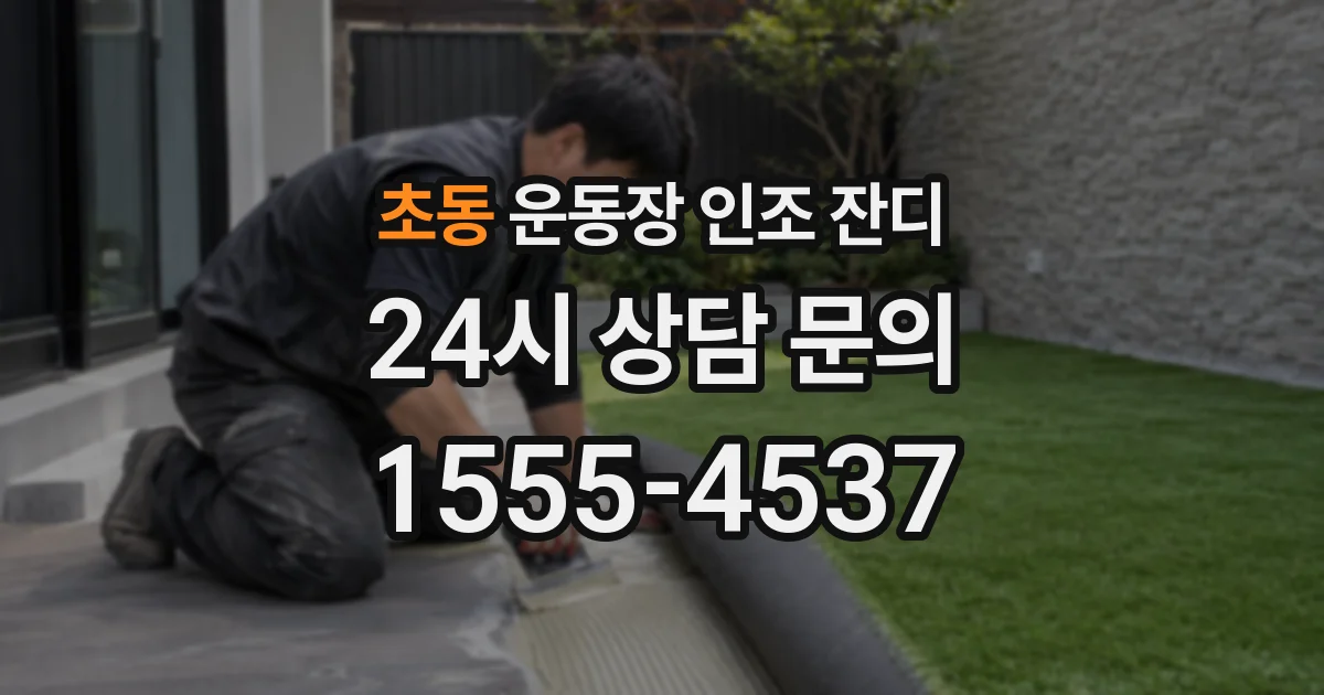 초동 운동장 인조 잔디