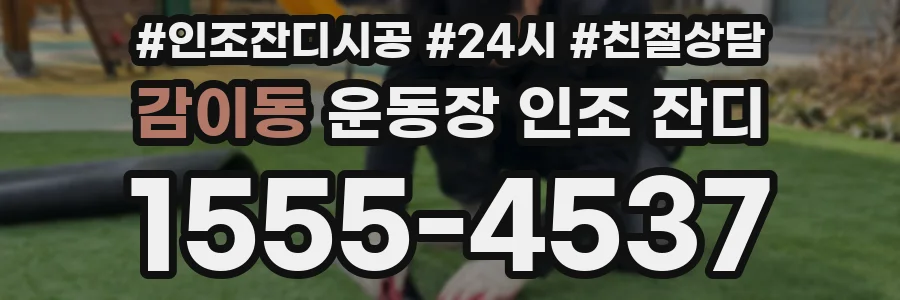 감이동 운동장 인조 잔디