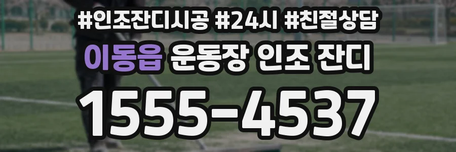 이동읍 운동장 인조 잔디