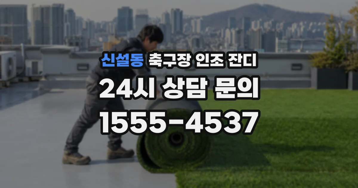 신설동 축구장 인조 잔디