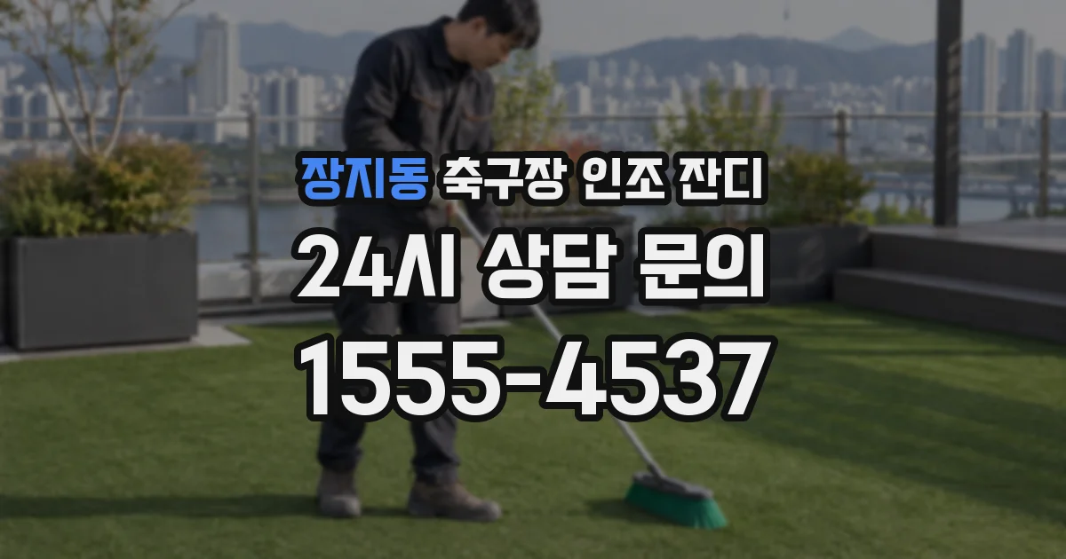 장지동 축구장 인조 잔디
