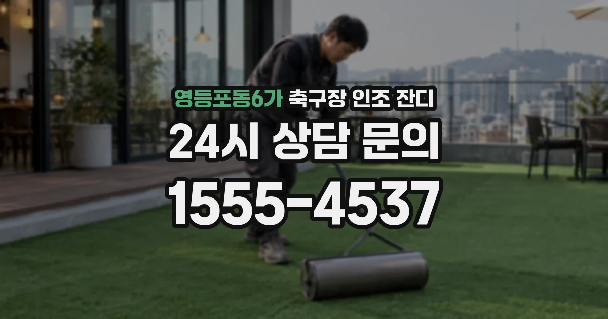 영등포동6가 축구장 인조 잔디