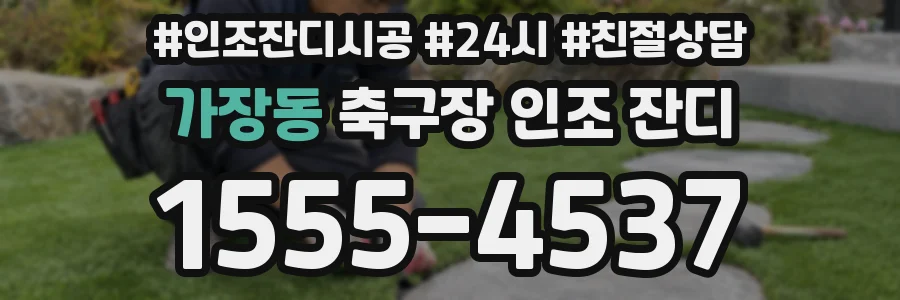 가장동 축구장 인조 잔디