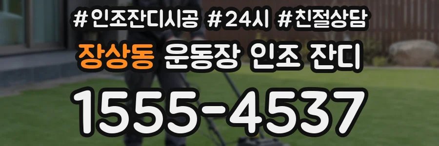 장상동 운동장 인조 잔디