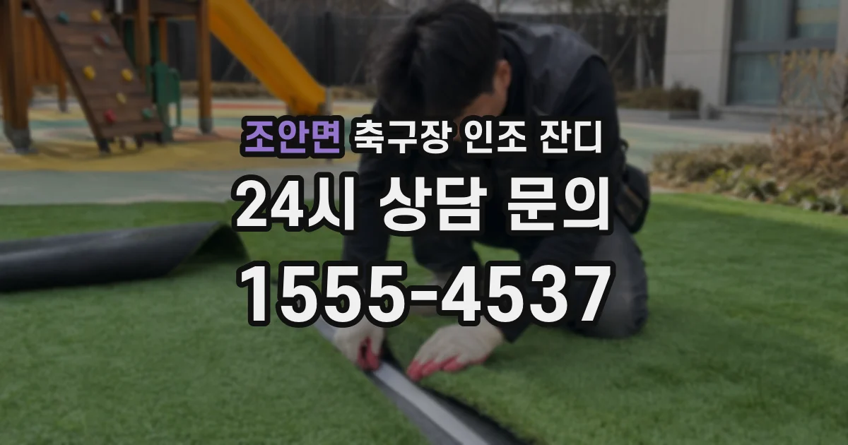 조안면 축구장 인조 잔디