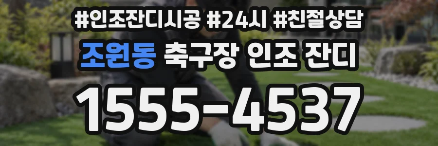 조원동 축구장 인조 잔디