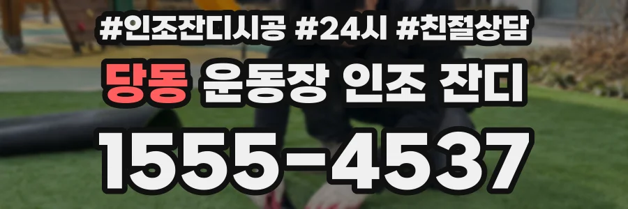 당동 운동장 인조 잔디