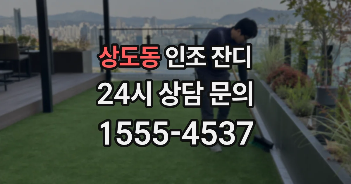 상도동 인조 잔디