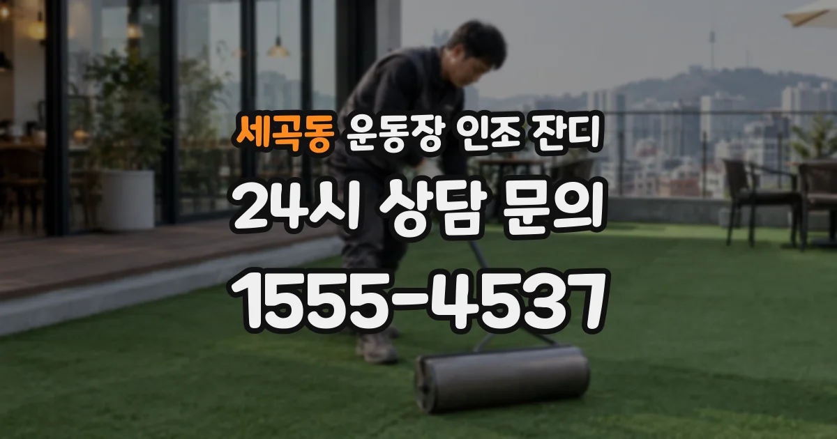 세곡동 운동장 인조 잔디