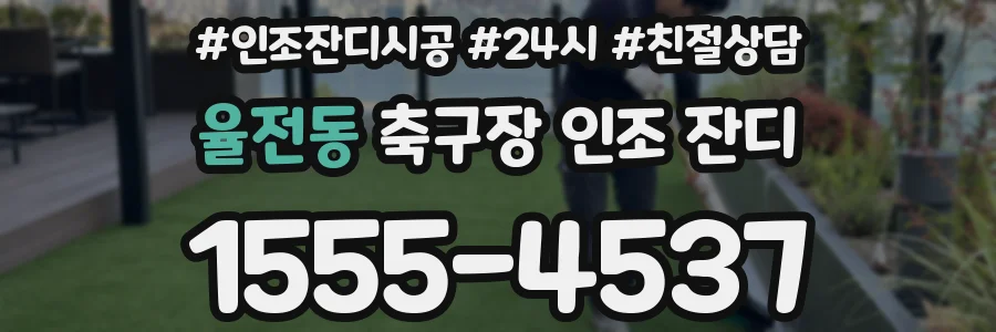 율전동 축구장 인조 잔디