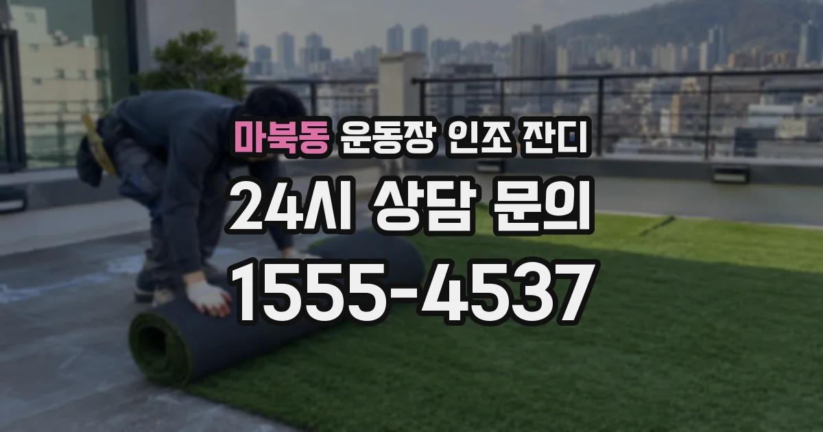 마북동 운동장 인조 잔디