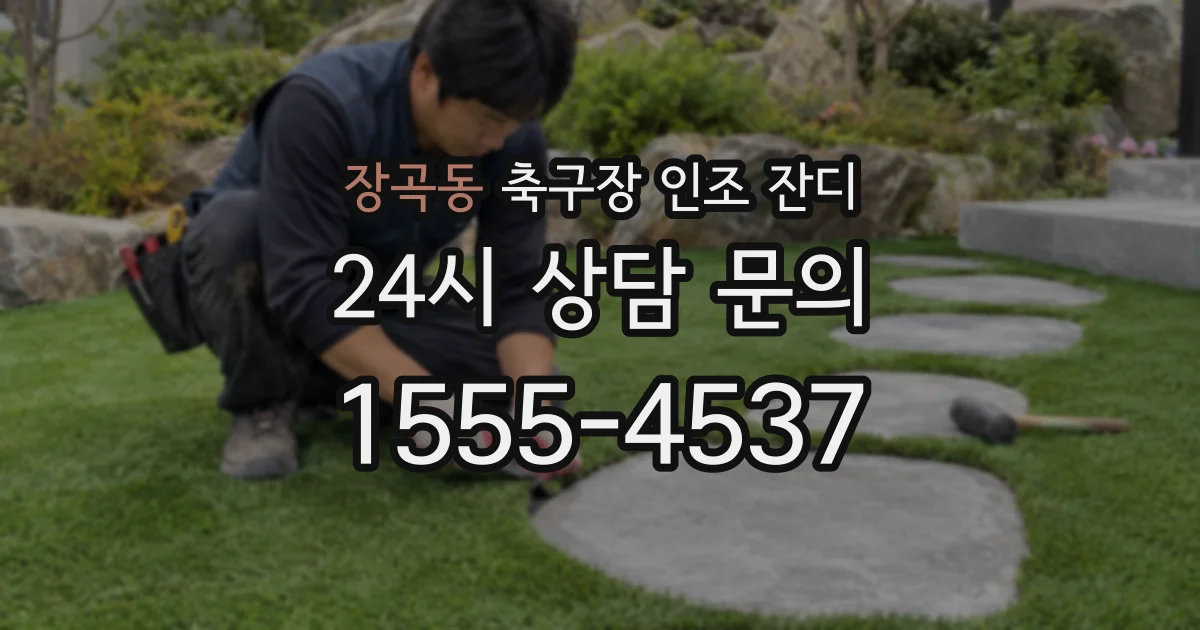 장곡동 축구장 인조 잔디