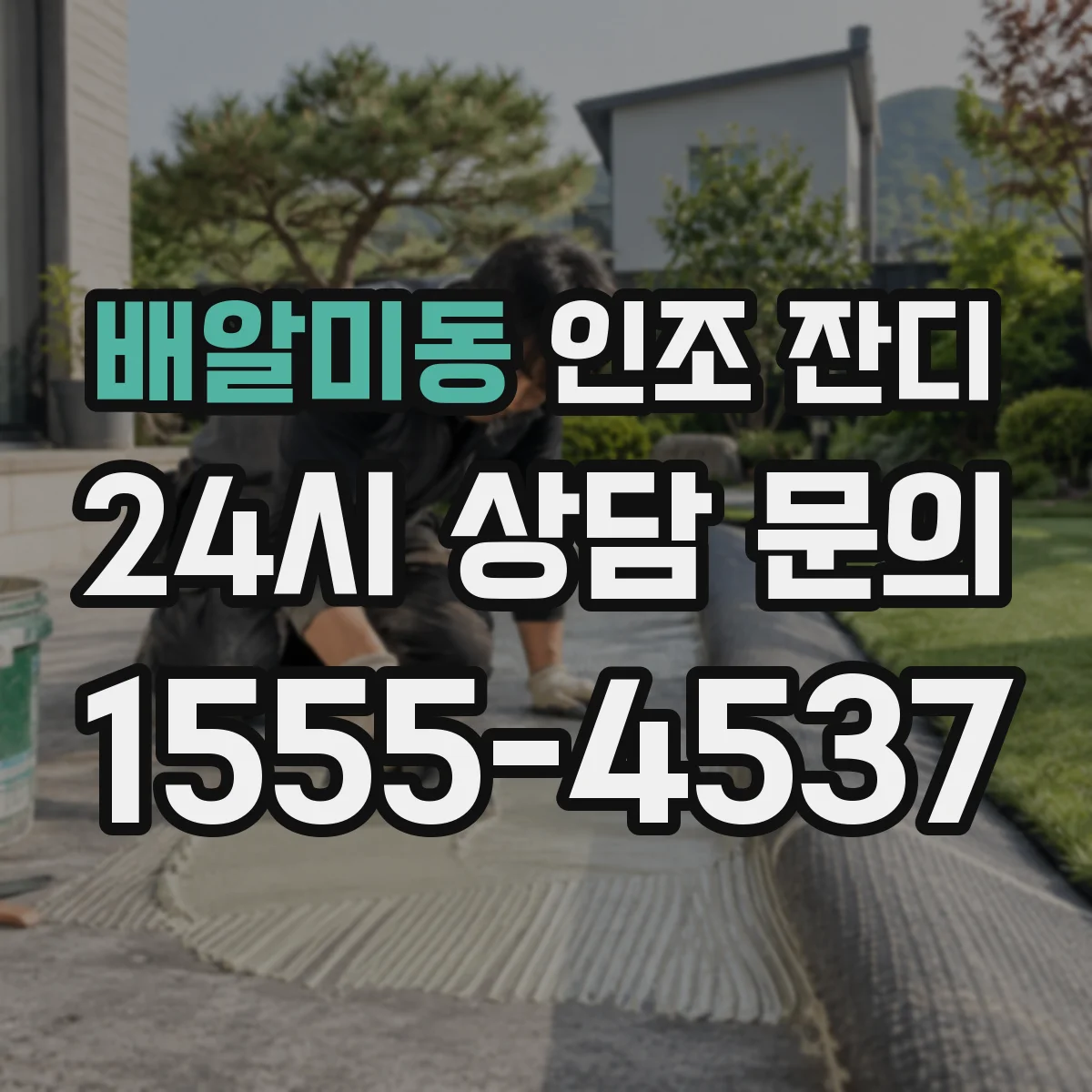 배알미동 인조 잔디