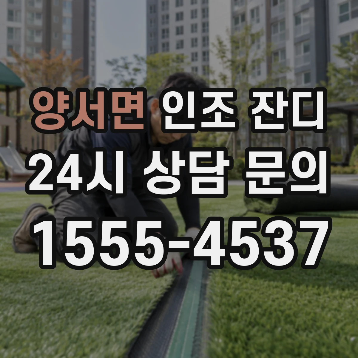 양서면 인조 잔디