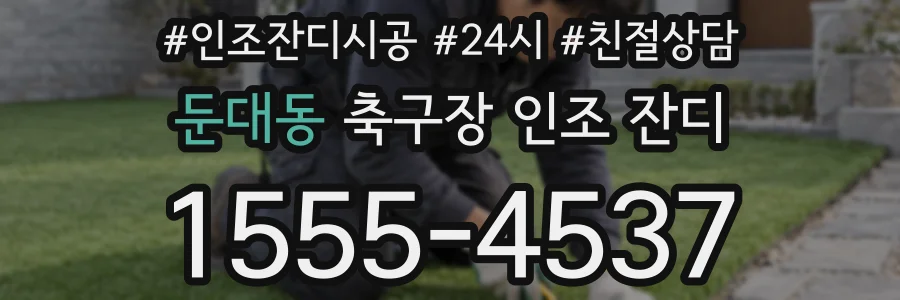 둔대동 축구장 인조 잔디