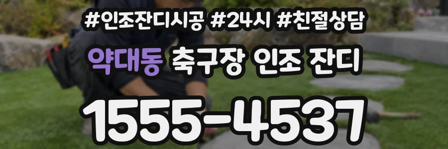 약대동 축구장 인조 잔디