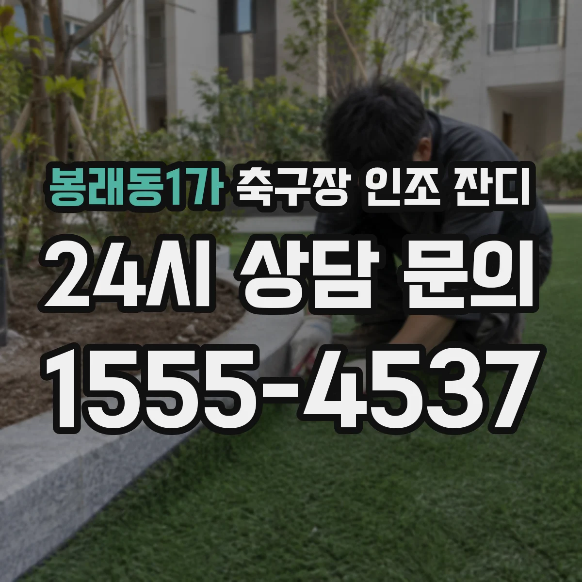 봉래동1가 축구장 인조 잔디